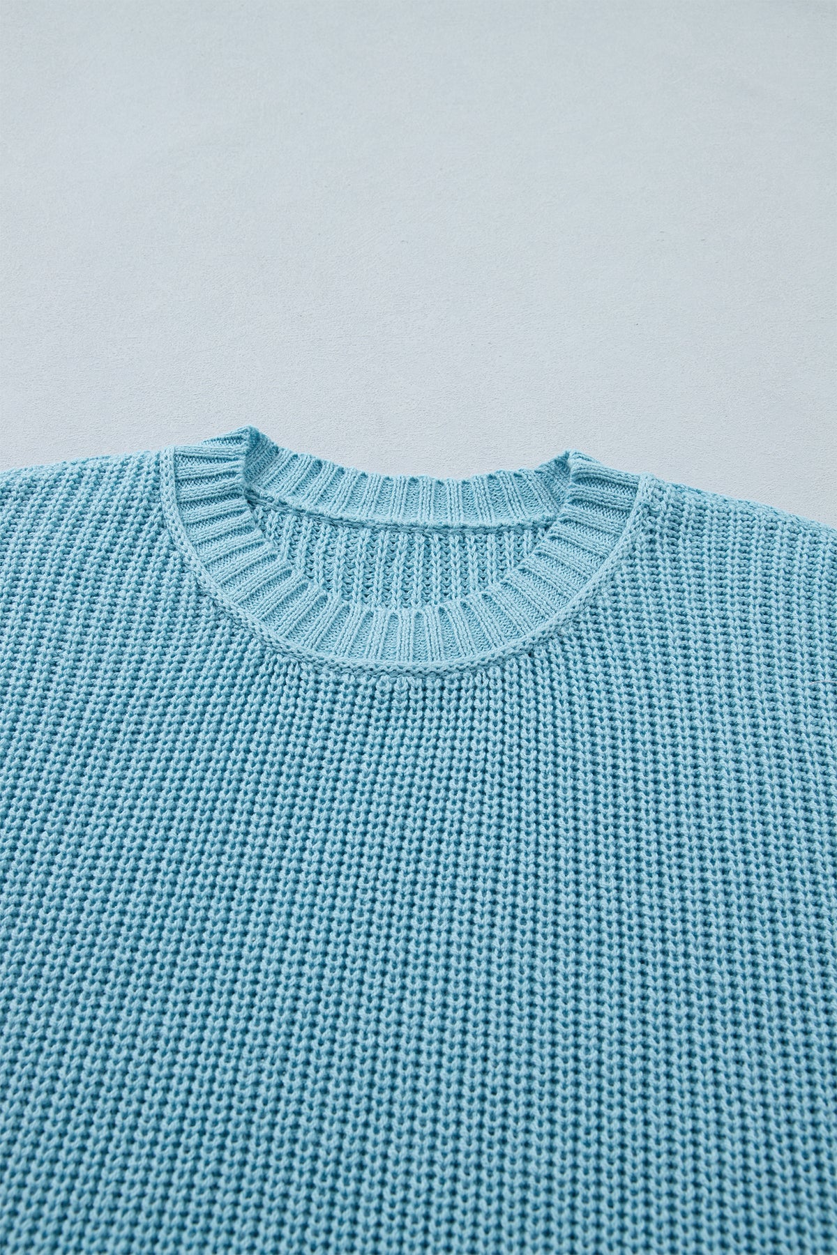KaleaBoutique Comfortable Exposed Seam Detail Half Sleeve Loose Sweater - KaleaBoutique.com