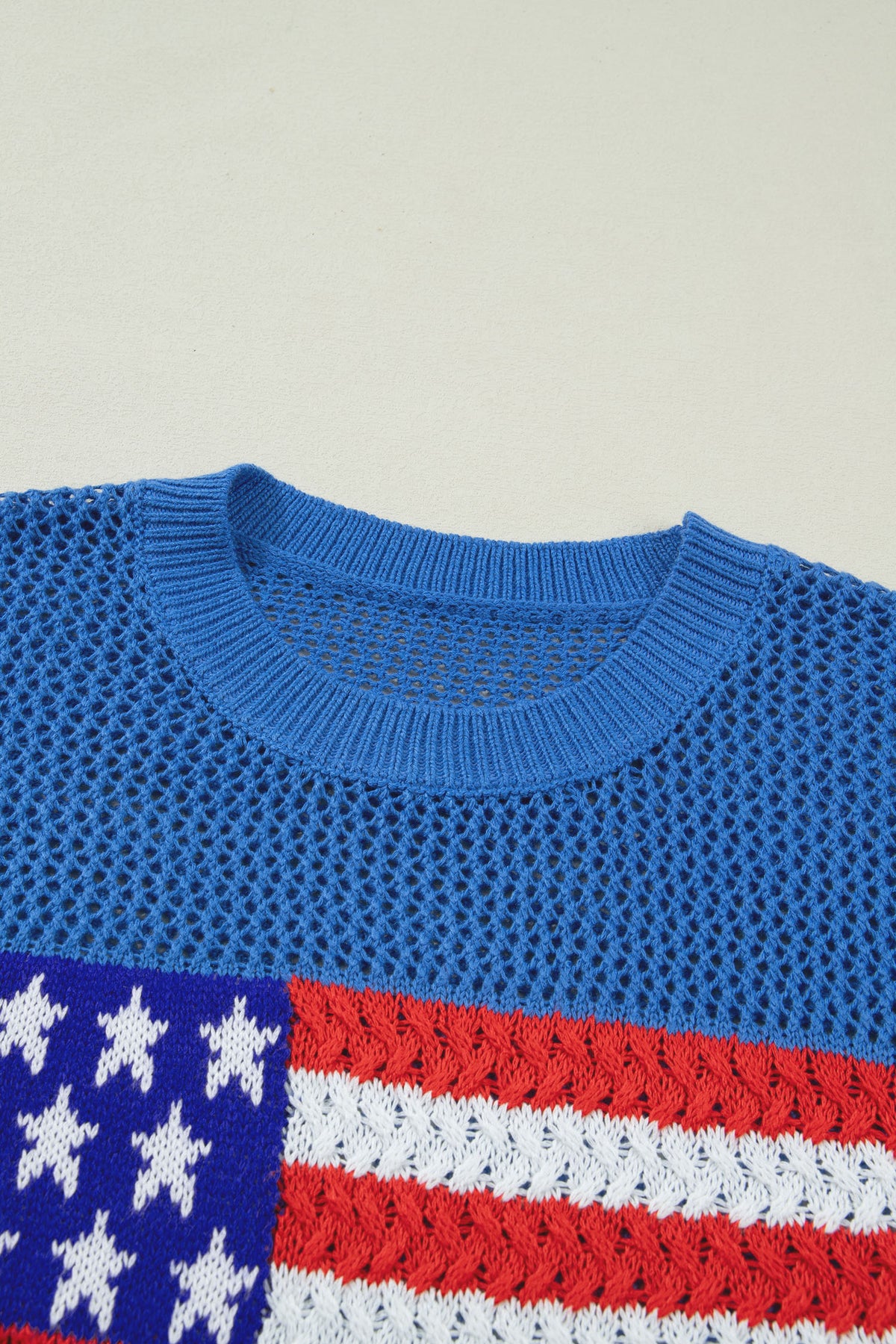 KaleaBoutique Comfortable Flag Graphic Short Sleeve Sweater Top - KaleaBoutique.com
