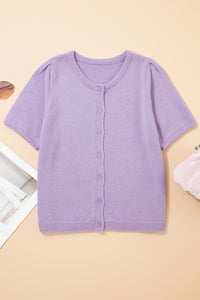 KaleaBoutique Comfortable Short Sleeve Soft Cardigan Sweater T Shirt - KaleaBoutique.com