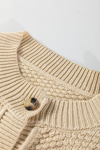 KaleaBoutique Comfortable Button Front Cropped Cardigan Sweater - KaleaBoutique.com