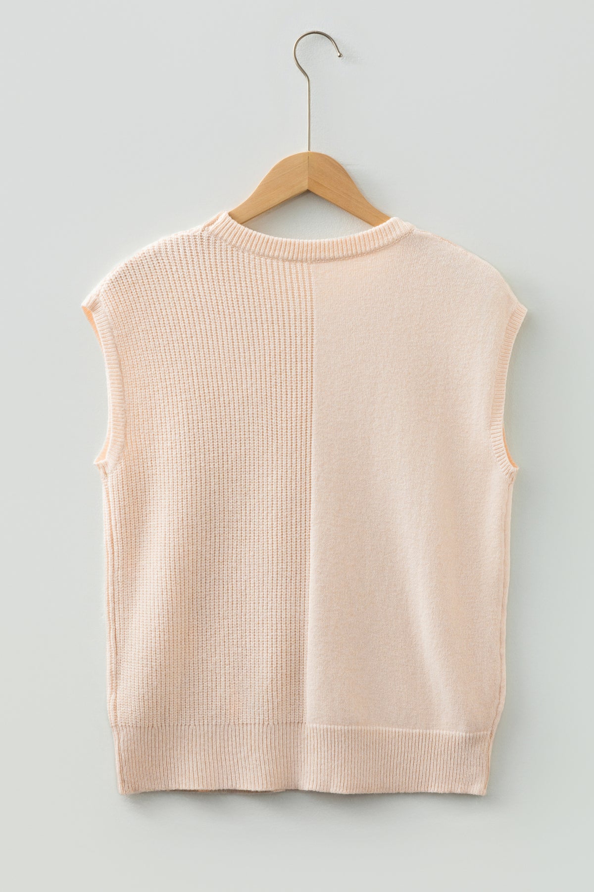 KaleaBoutique Comfortable Solid Color Mixed Knits Patch Pocket Short Sleeve Sweater - KaleaBoutique.com