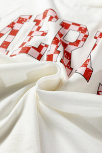 KaleaBoutique Stylish Checkered MERRY Graphic Christmas Tree Print Short Lounge Set - KaleaBoutique.com