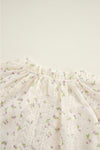 KaleaBoutique Floral Embroidered Lace Bubble Sleeve Shirt - KaleaBoutique.com