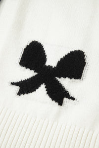 KaleaBoutique Comfortable Lace-up Bow Pattern Sweater Cardigan - KaleaBoutique.com