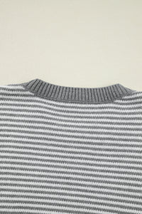 KaleaBoutique Geometric Textured Drop Shoulder Sweater - KaleaBoutique.com