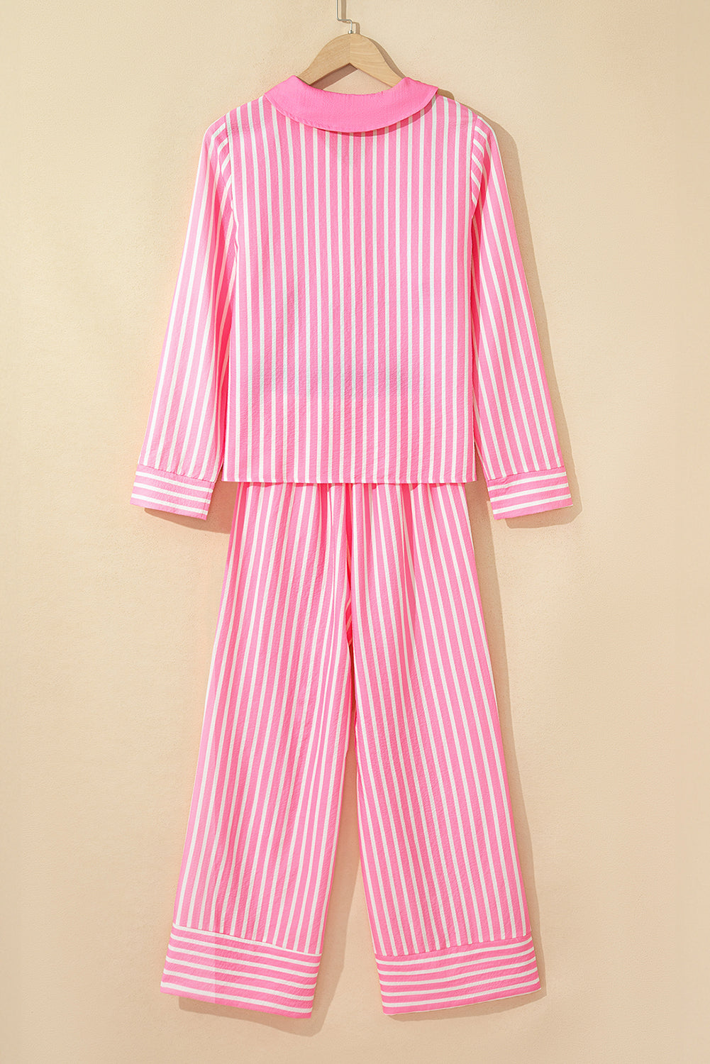 KaleaBoutique Comfortable Buttoned Front Long Sleeve Top and Pants 2 Piece Sleepwear - KaleaBoutique.com