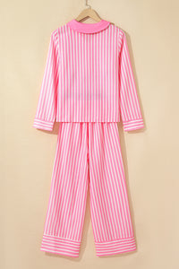 KaleaBoutique Comfortable Buttoned Front Long Sleeve Top and Pants 2 Piece Sleepwear - KaleaBoutique.com