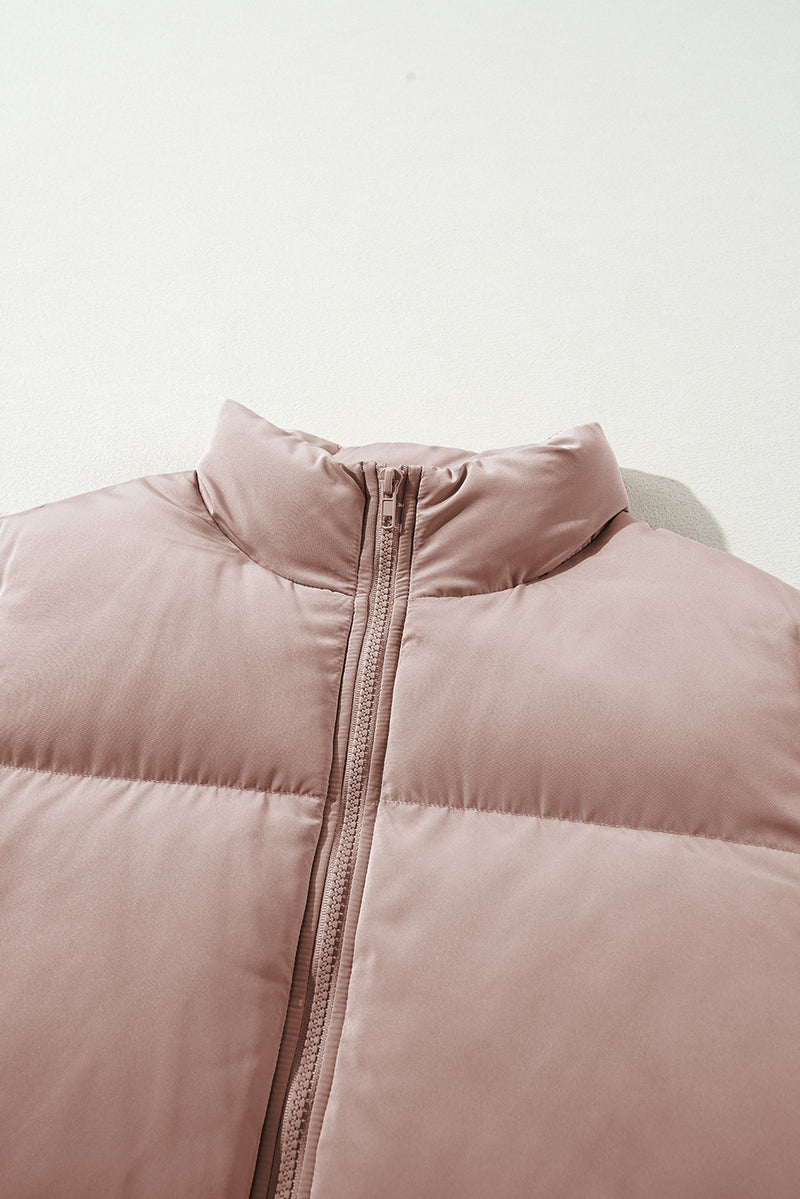 KaleaBoutique Full Zipper Quilted Puffer Jacket - KaleaBoutique.com