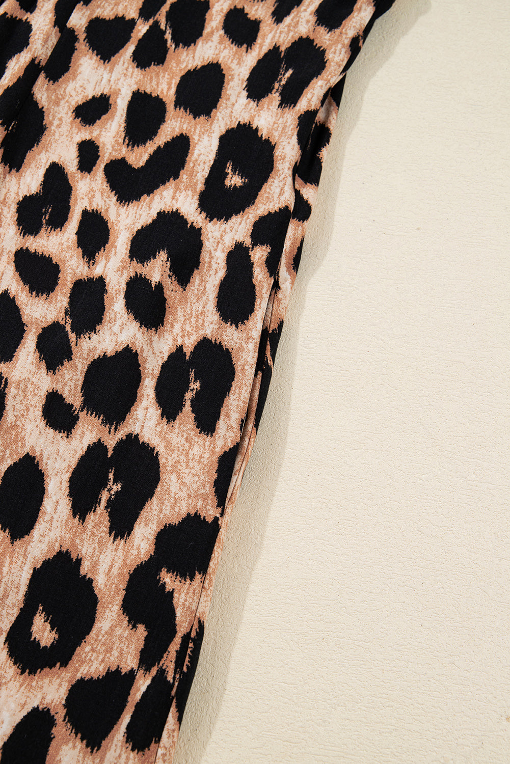KaleaBoutique Stylish Leopard Print Smocked Detail Flowy Midi Dress - KaleaBoutique.com