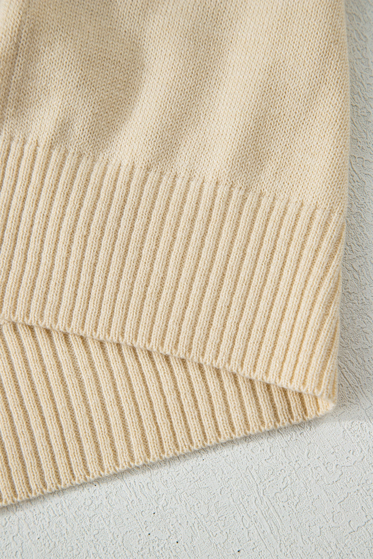 KaleaBoutique Stylish Buttoned Front Rolled Hem Cap Sleeve Sweater Top - KaleaBoutique.com