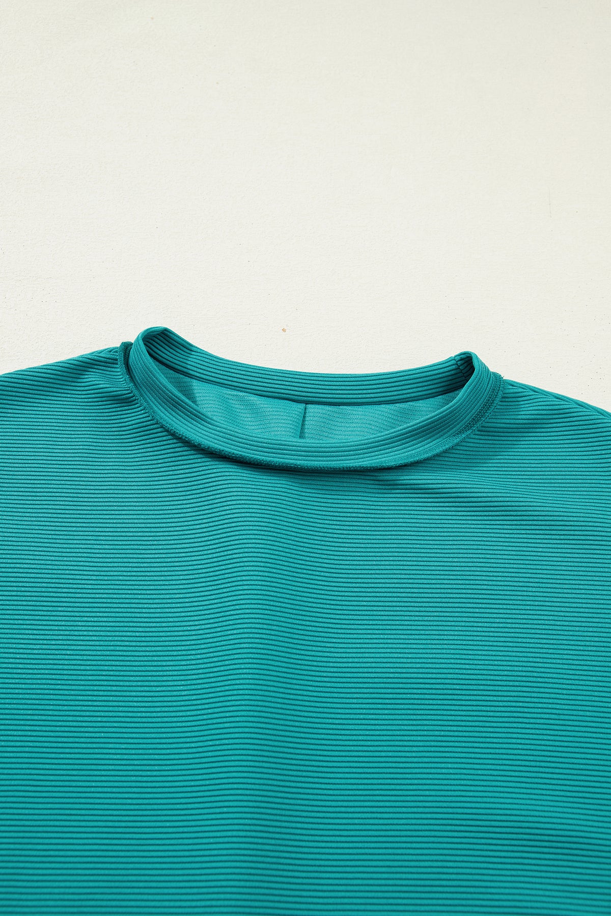 KaleaBoutique Stylish Horizontal Ribbed Exposed Seam Detail Drop Shoulder Baggy Pullover - KaleaBoutique.com