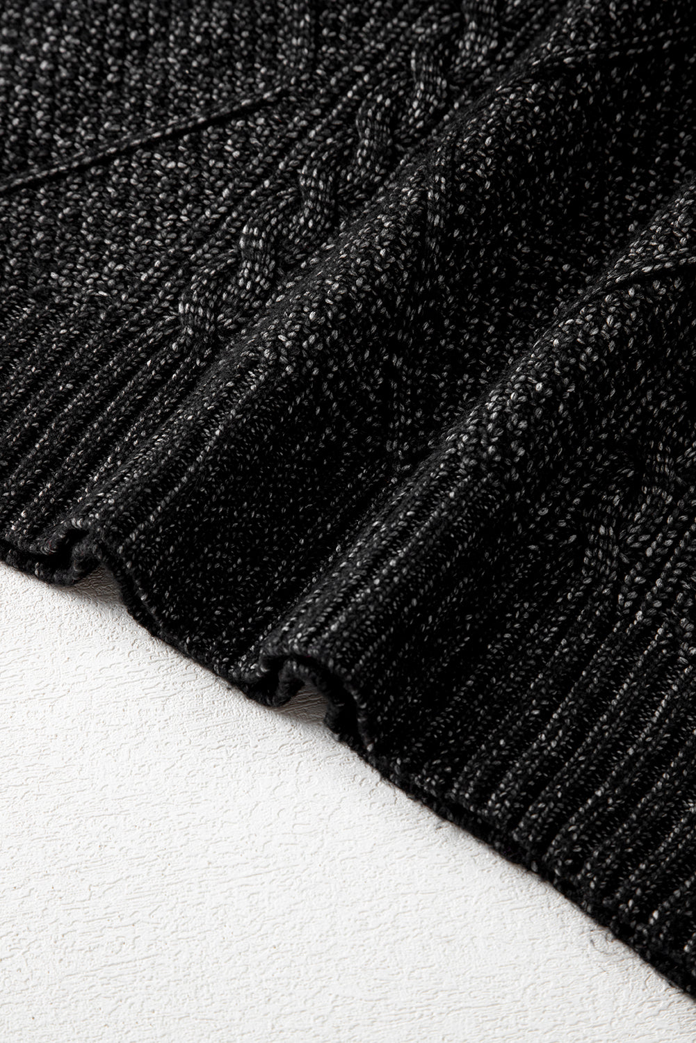 KaleaBoutique Stylish Cable Knit Drop Shoulder Loose Fit Sweater Dress - KaleaBoutique.com