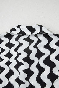 Print Loose Fit Open Front Beach Cover Up - KaleaBoutique.com