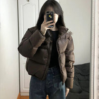 Women’s Short Loose-Fit Puffer Jacket - KaleaBoutique.com
