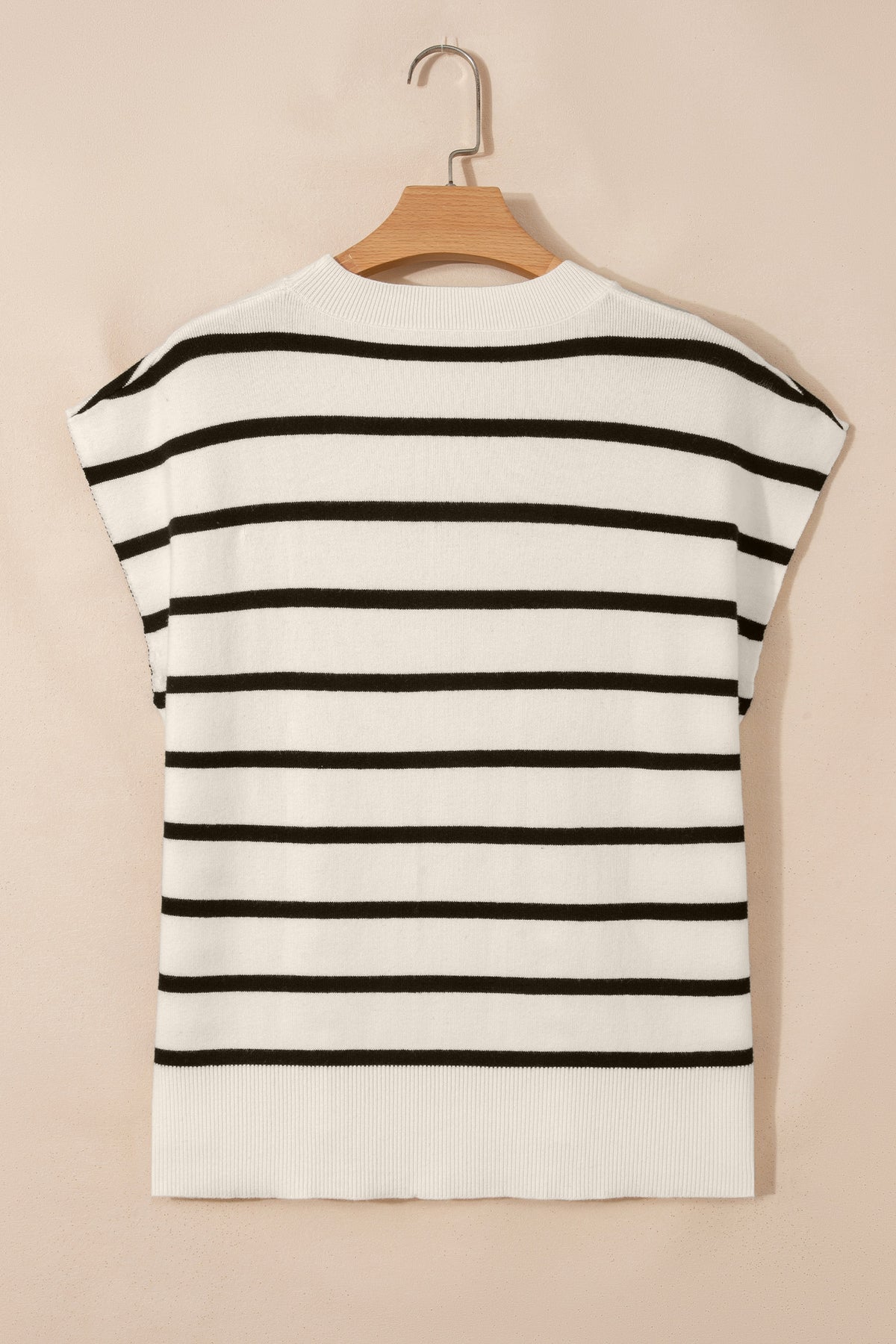 KaleaBoutique Stylish Side Slits Crewneck Short Sleeve Sweater Tee - KaleaBoutique.com