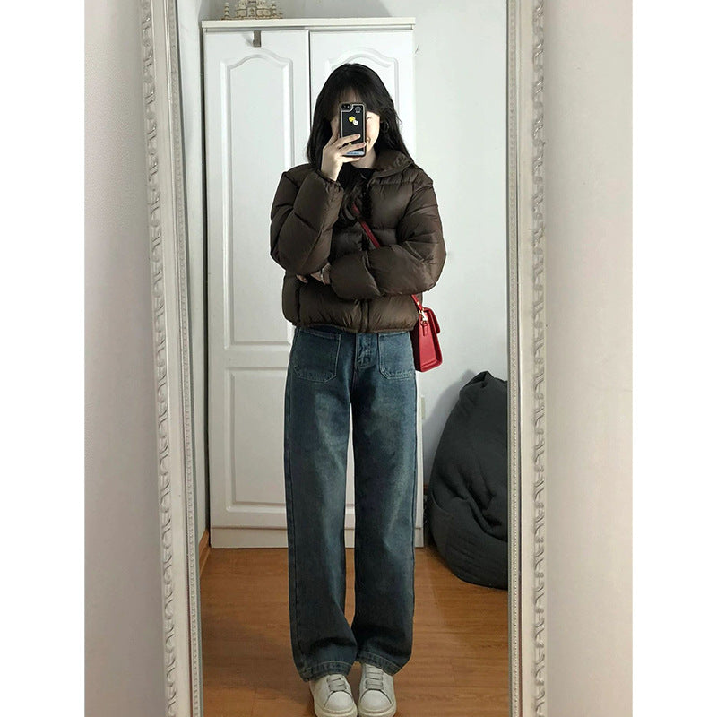 Women’s Short Loose-Fit Puffer Jacket - KaleaBoutique.com