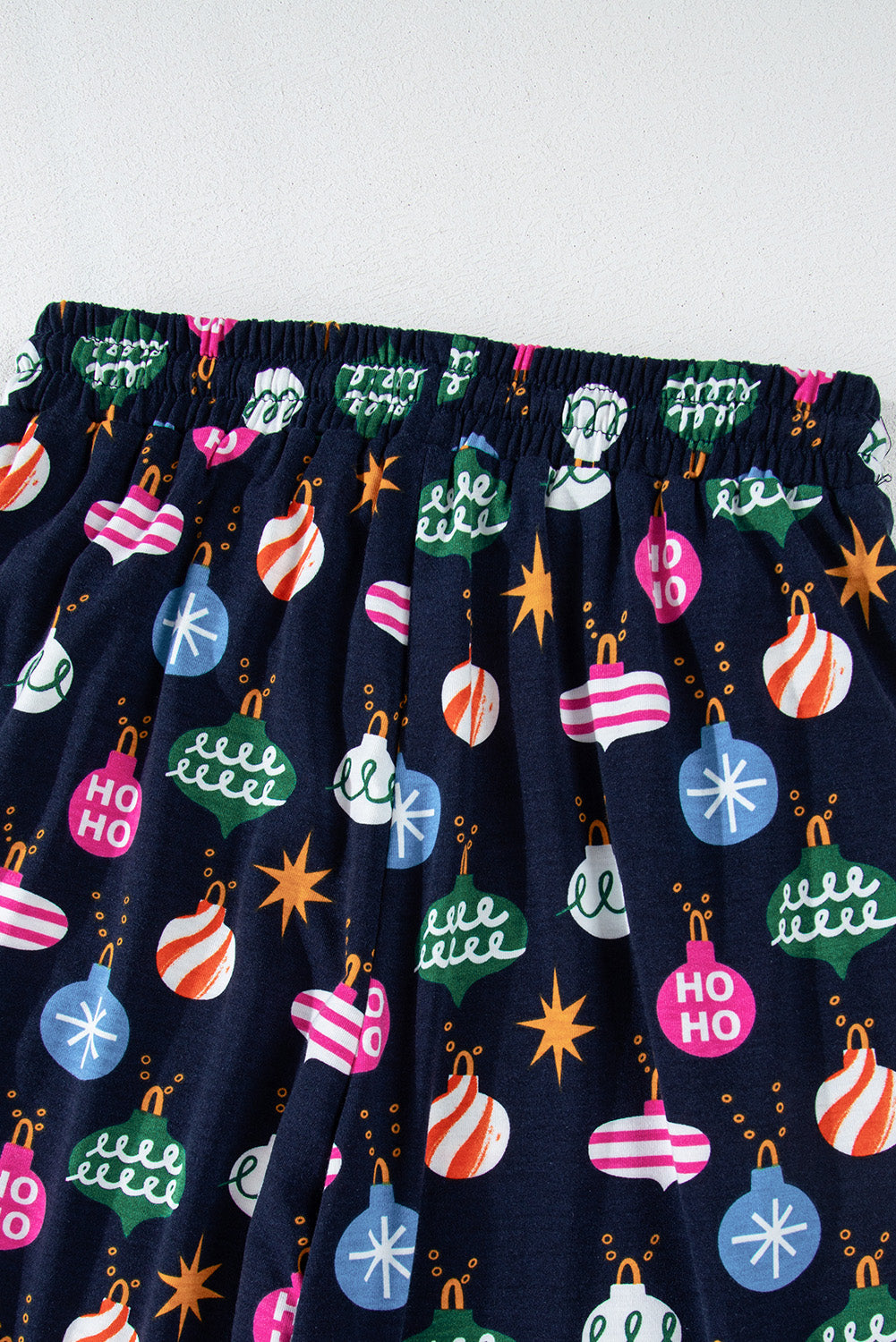 KaleaBoutique Stylish Colorful Christmas Lights Print Shirt and Pants Pajama Set - KaleaBoutique.com