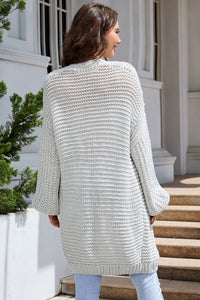 KaleaBoutique Stylish Chunky Oversize Knit Drop Shoulder Puff Sleeve Cardigan - KaleaBoutique.com