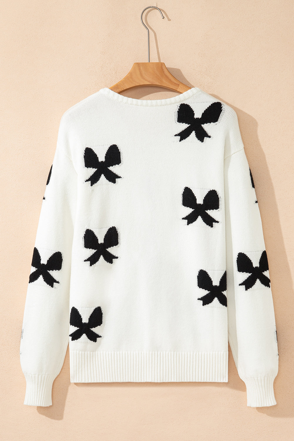 KaleaBoutique Comfortable Lace-up Bow Pattern Sweater Cardigan - KaleaBoutique.com
