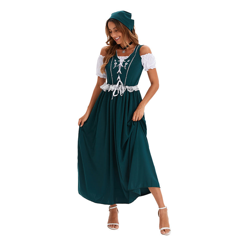 Women's Beer Festival Clothing Multi-color Length Dress - KaleaBoutique.com