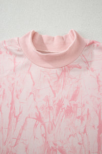 Camo Mock Neck Baggy Sweatshirt - KaleaBoutique.com