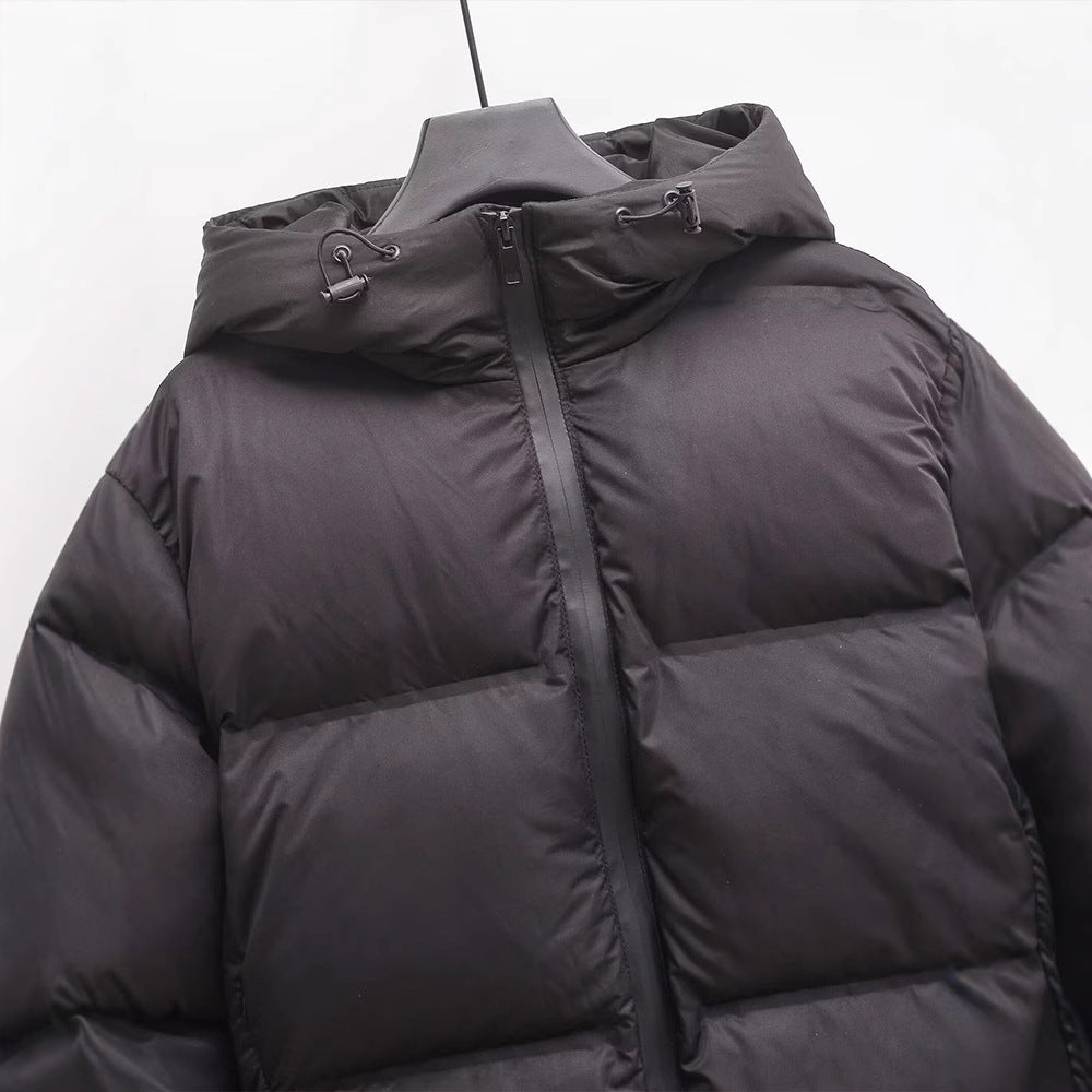 Women’s Black Hooded Jacket with Zipper Pockets - KaleaBoutique.com