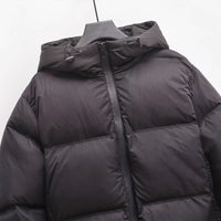 Women’s Black Hooded Jacket with Zipper Pockets - KaleaBoutique.com