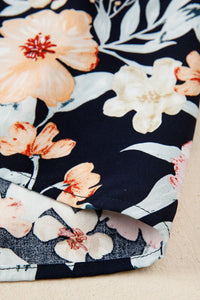 KaleaBoutique Comfortable Short Sleeve Smocked Detail High Waist Floral Maxi Dress - KaleaBoutique.com