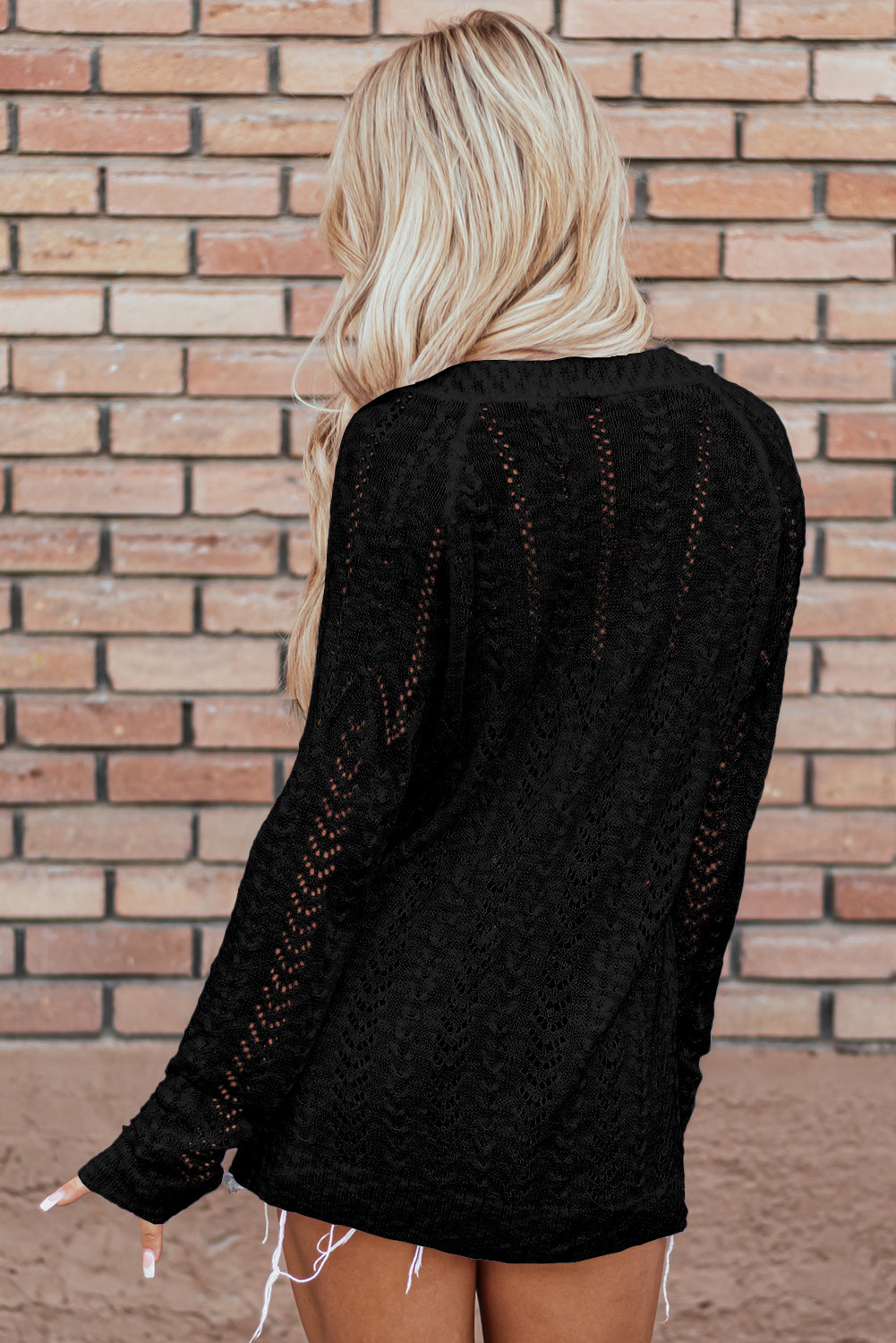 KaleaBoutique Comfortable Classic Solid Open Knit Cardigan - KaleaBoutique.com