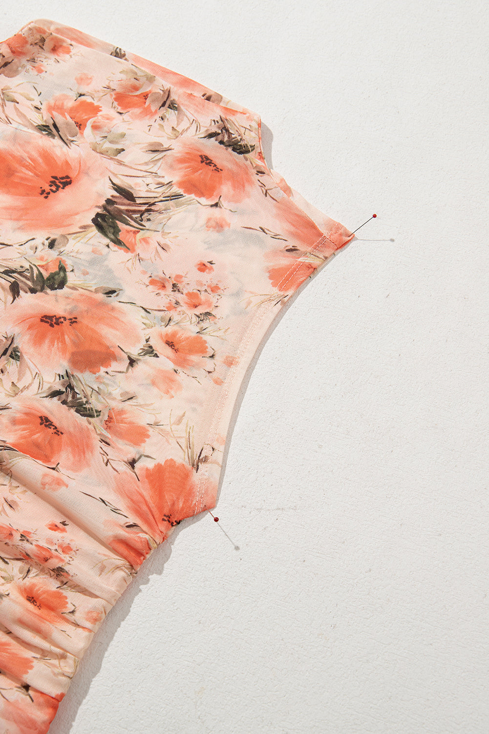 Mesh Floral Printed Slim Fit Tank Top - KaleaBoutique.com