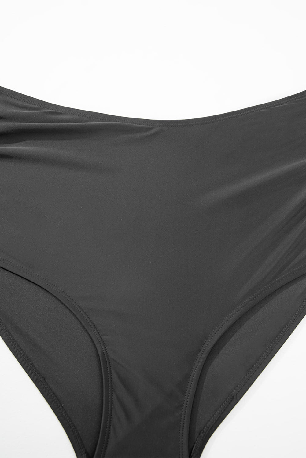 KaleaBoutique Stylish Plus Size Knot Cutout Ruffle Sleeve and High Waisted 2pcs Swimsuit - KaleaBoutique.com