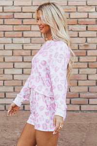KaleaBoutique Stylish Leopard Animal Print Pullover and Shorts Loungewear - KaleaBoutique.com