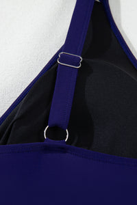 Embroidered Trim Wrap Tie Knot Plus Size High Waisted Bikini - KaleaBoutique.com