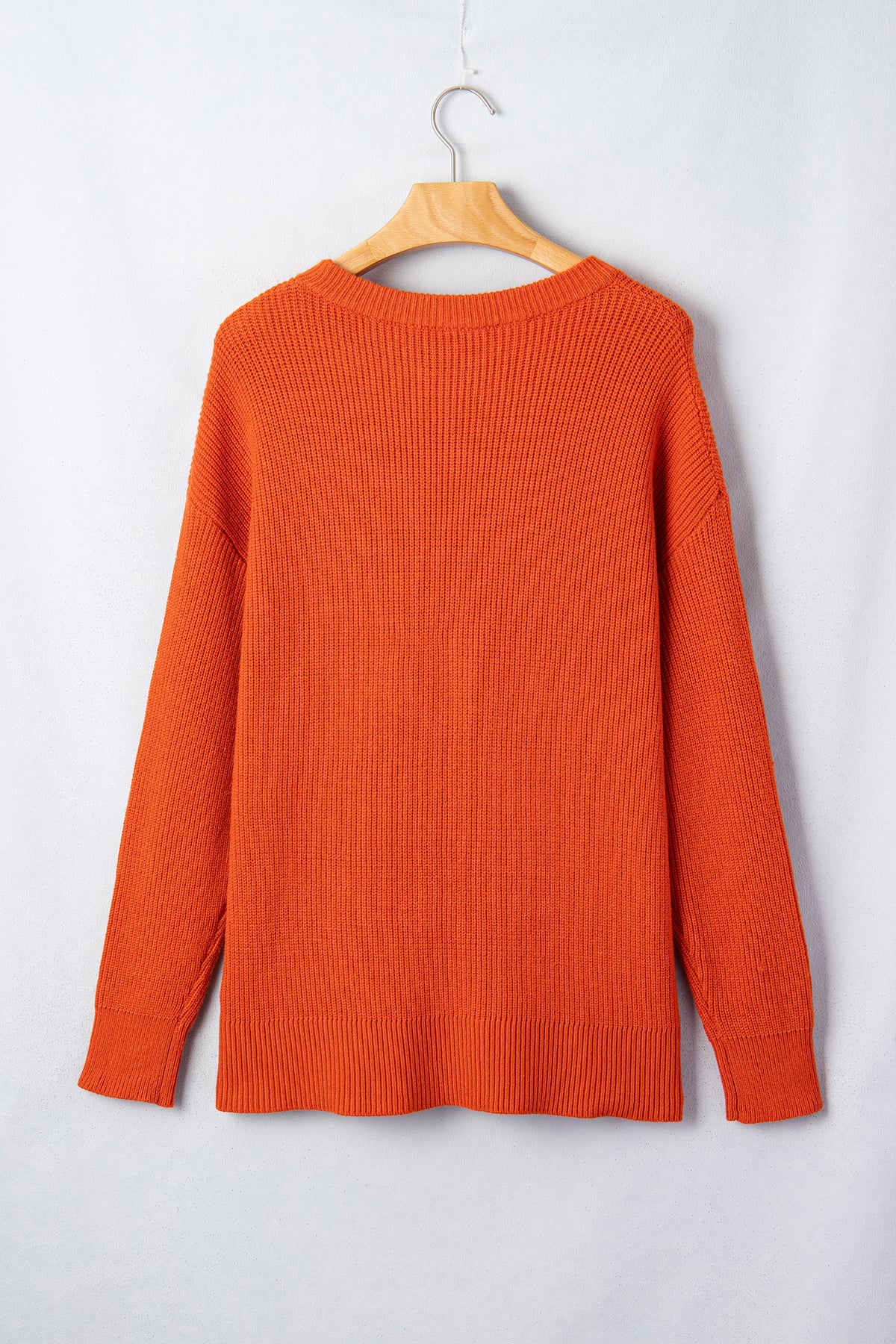 Drop Shoulder Long Sleeve Round Neck Halloween Sweater - KaleaBoutique.com