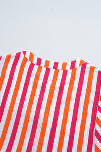 KaleaBoutique Stylish Balloon Sleeve Notched V Neck Buttoned Front Blouse - KaleaBoutique.com