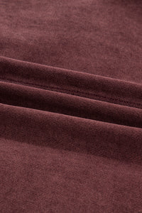 Corduroy Collar Zipped Front Denim Jacket - KaleaBoutique.com