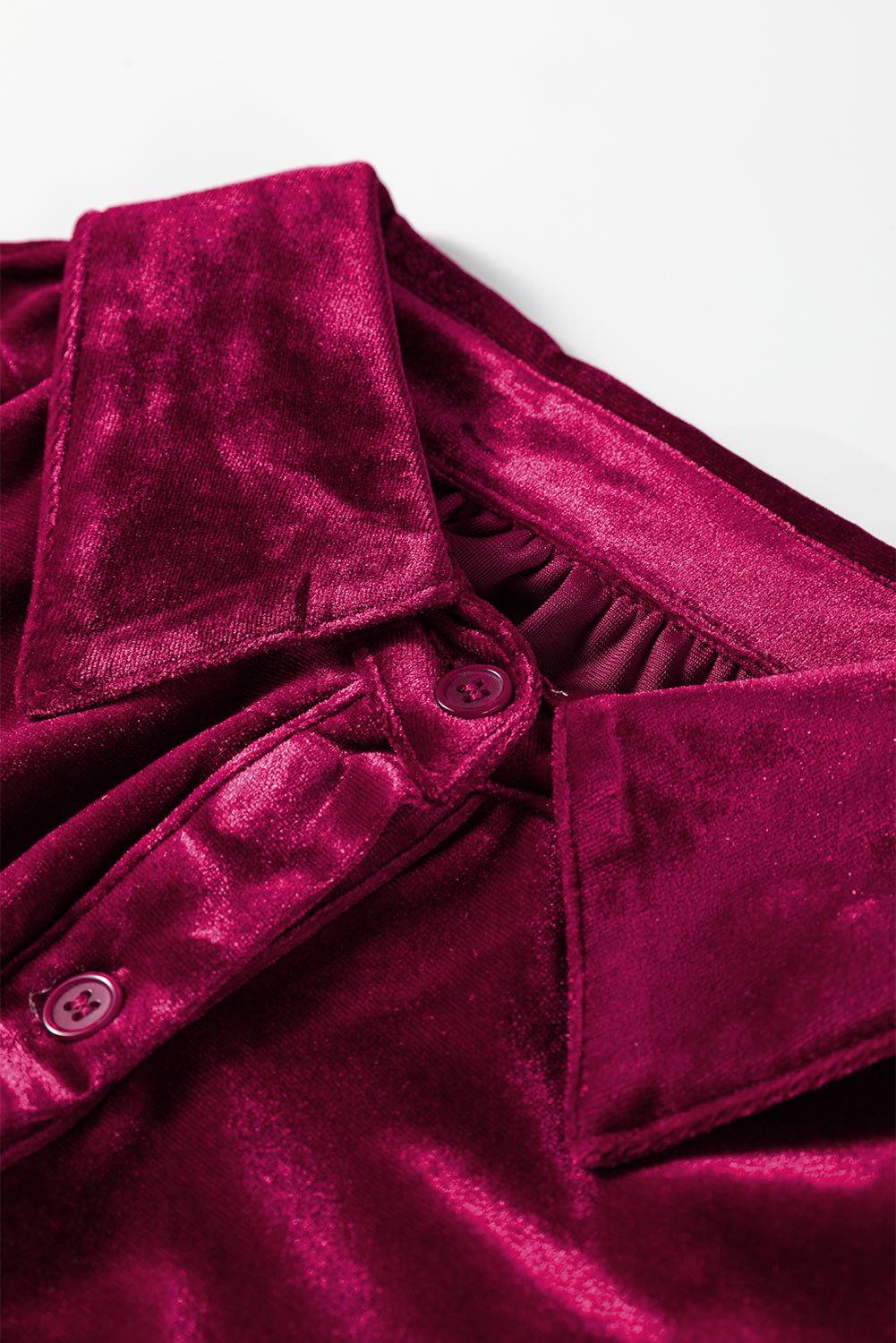 KaleaBoutique Stylish 3/4 Sleeve Tunic Babydoll Velvet Shirt - KaleaBoutique.com
