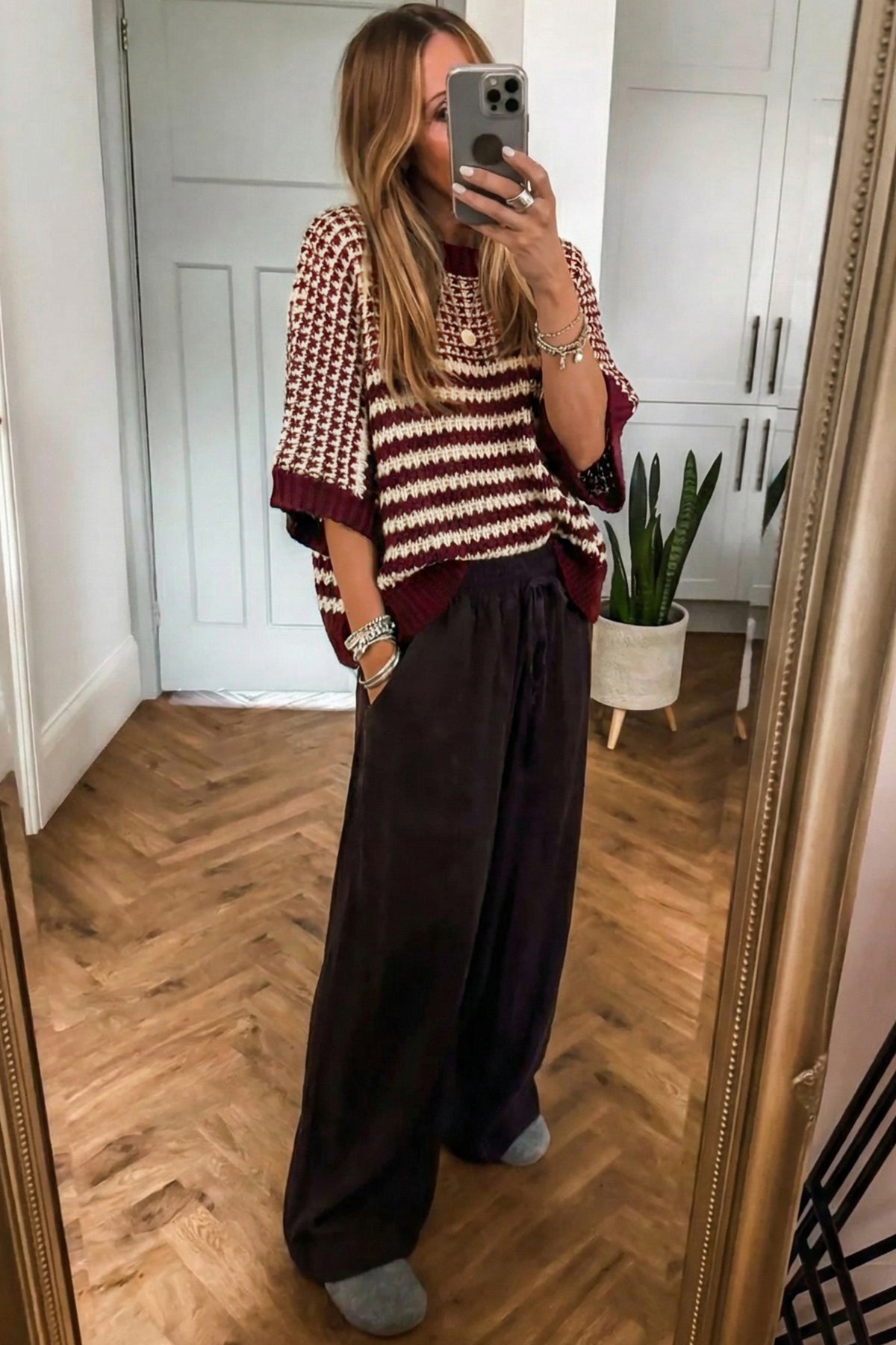 KaleaBoutique Comfortable 3/4 Draped Sleeve Slouchy Sweater - KaleaBoutique.com