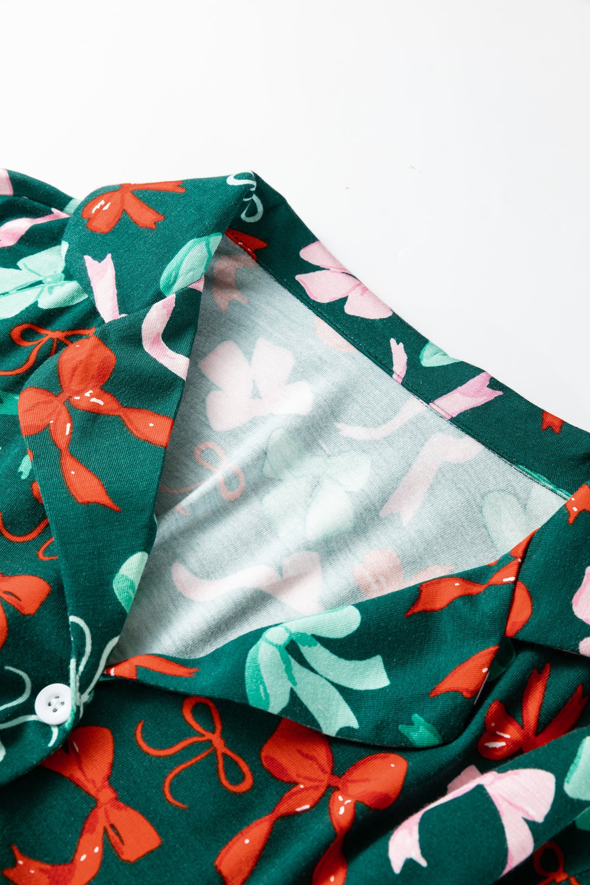 KaleaBoutique Stylish Festive Bow Print 2pcs Pajama Pant Set - KaleaBoutique.com
