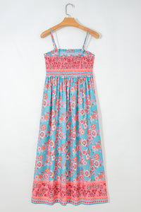 KaleaBoutique Comfortable Bohemian Ethnic Print Spaghetti Straps Vacation Maxi Dress - KaleaBoutique.com