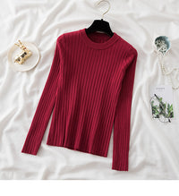 Women's Ribbed Crewneck Long-Sleeve Pullover Sweater - KaleaBoutique.com