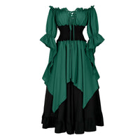 Retro Cosplay Halloween Pleated Corset Dress - KaleaBoutique.com