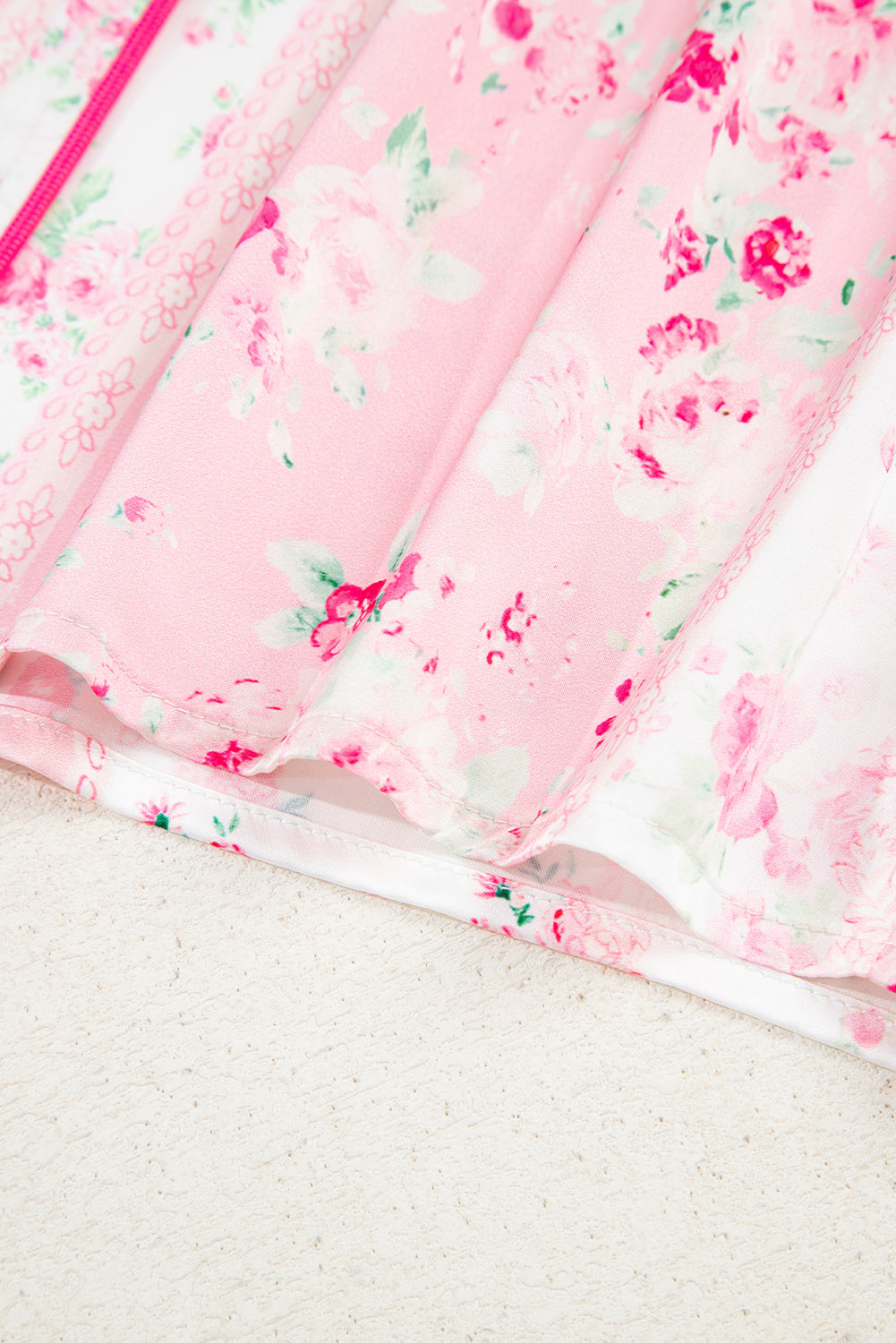 KaleaBoutique Comfortable Mixed Floral Print Contrast Piping Trim Satin Tie 2pcs Pajama Set - KaleaBoutique.com