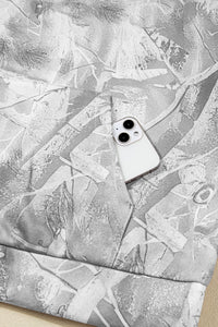 Stylish and Fun Camouflage Woodland Print Oversized Sporty Hoodie - KaleaBoutique.com