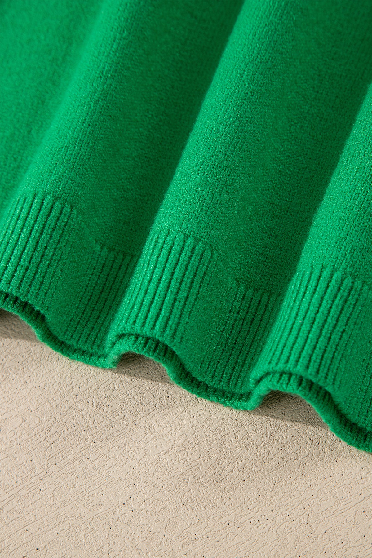 KaleaBoutique Stylish Shiny Lucky Striped Flutter Sleeve Round Neck Sweater - KaleaBoutique.com