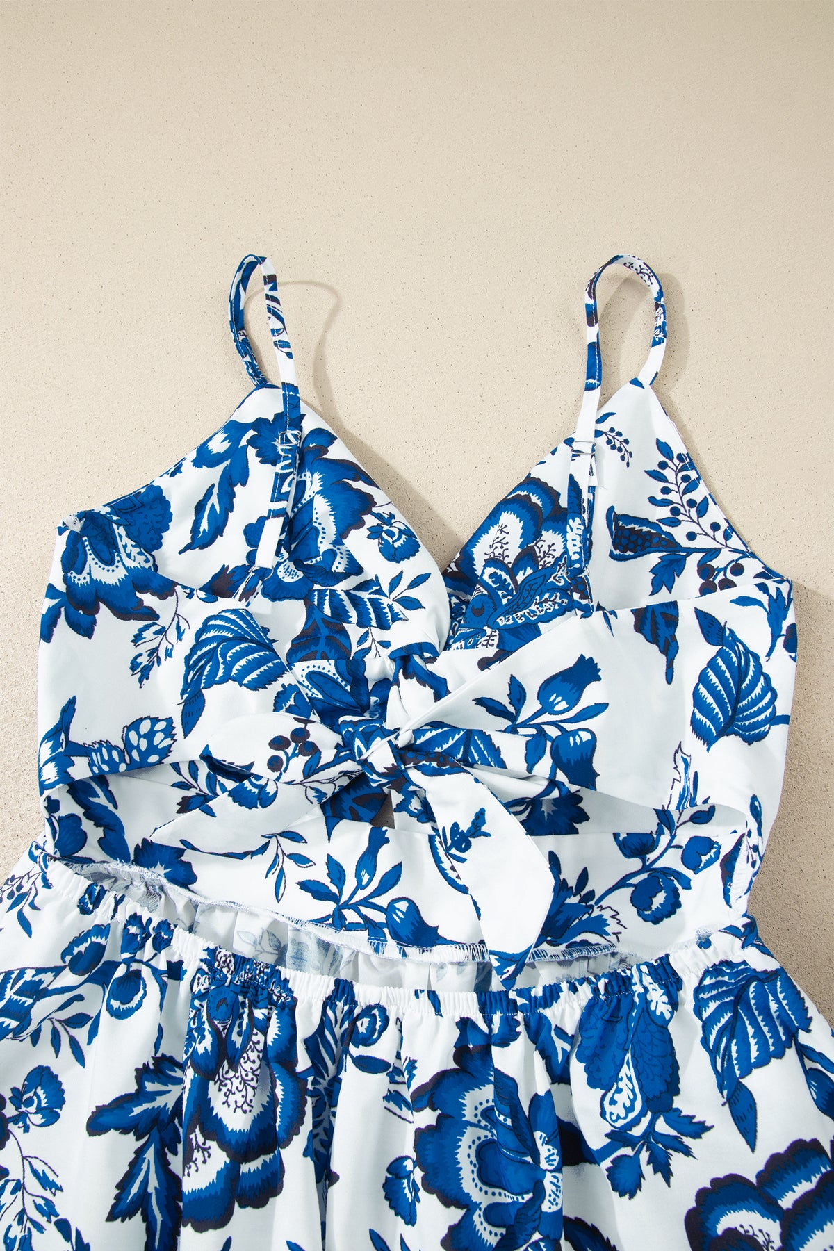 KaleaBoutique Stylish Twisted Bust Spaghetti Straps Backless Floral Maxi Dress - KaleaBoutique.com