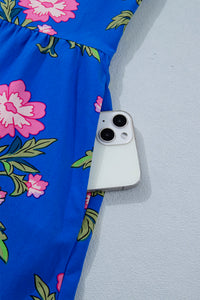 KaleaBoutique Comfortable V Neck Short Sleeve Loose Flower Dress - KaleaBoutique.com