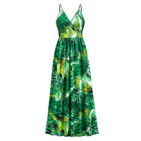 Flowers Long Dress Summer Swing Holiday Beach Dress - KaleaBoutique.com