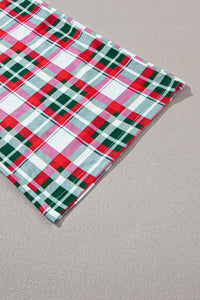 KaleaBoutique Stylish Merry Christmas Plaid Print Two Piece Lounge Set - KaleaBoutique.com