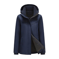 Women’s Multi-Pocket Jacket with Detachable Hood - KaleaBoutique.com